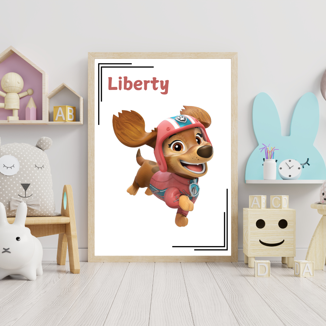 Liberty Paw Patrol Nursery Print