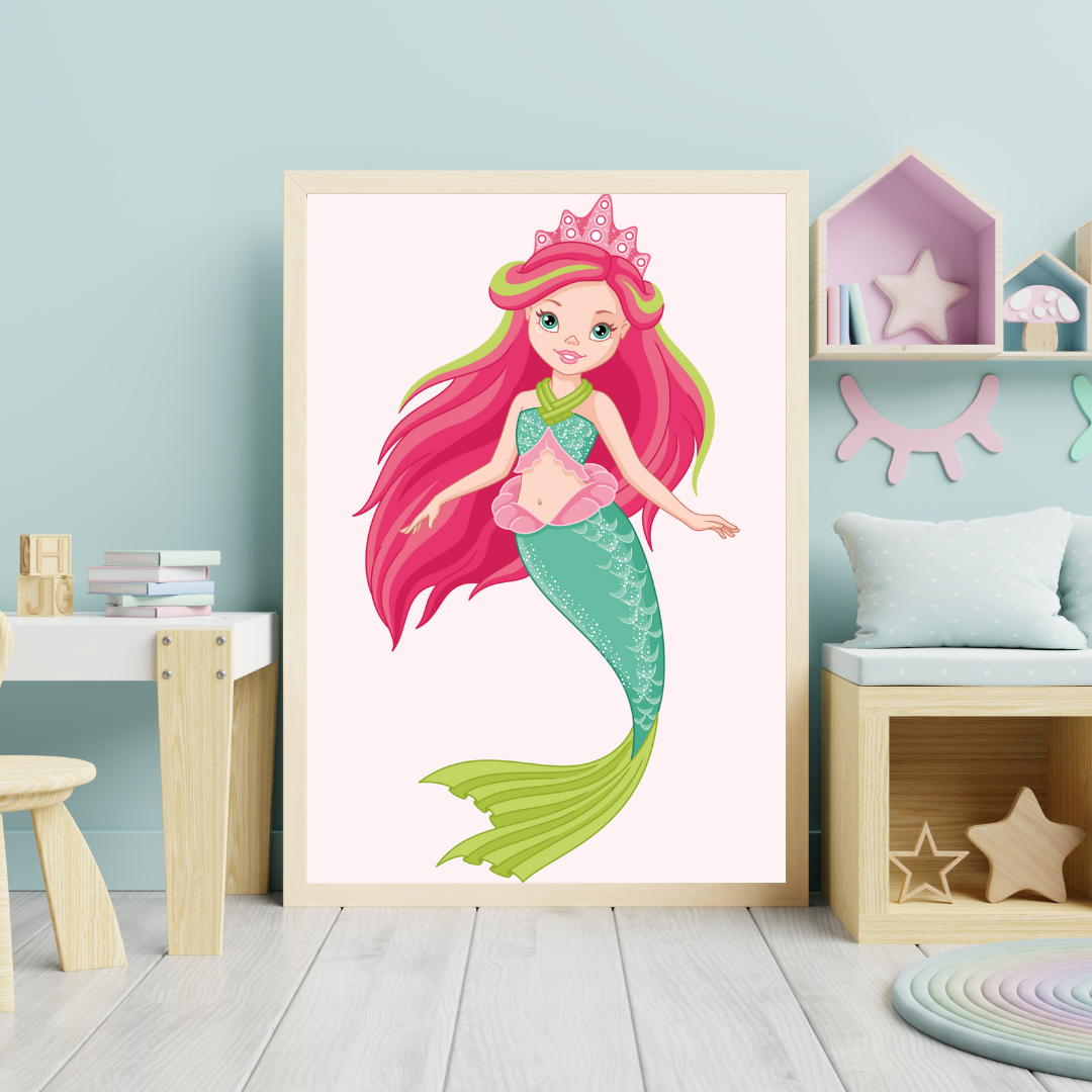 Mermaid Nursery Print