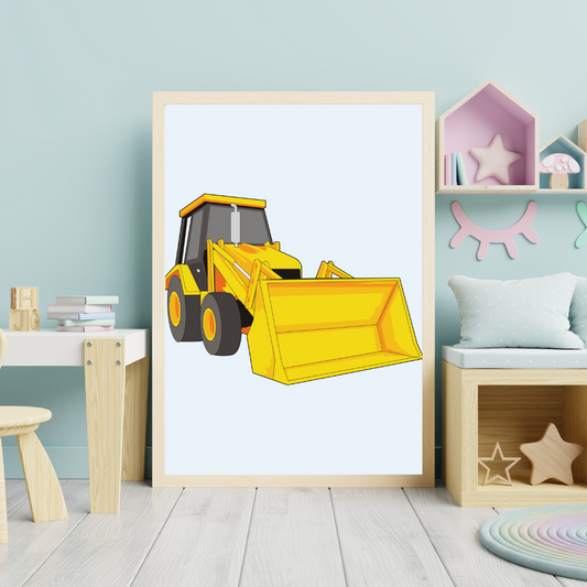 Excavator Truck Print