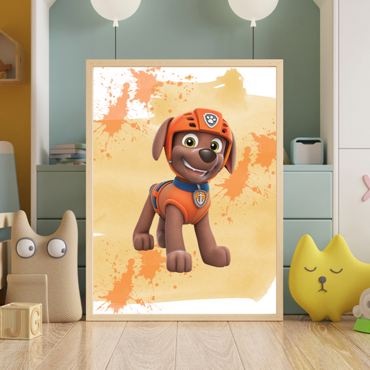 Zuma Paw Patrol Nursery Print