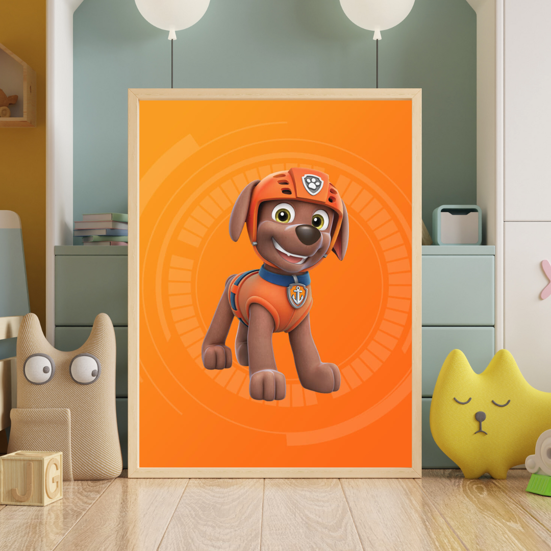 Zuma Paw Patrol Nursery Print