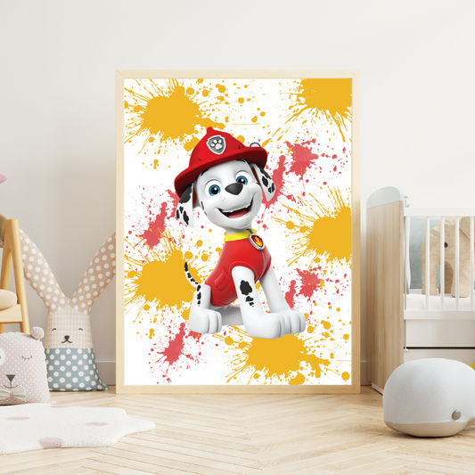 Marshall Paw Patrol Nursery Print