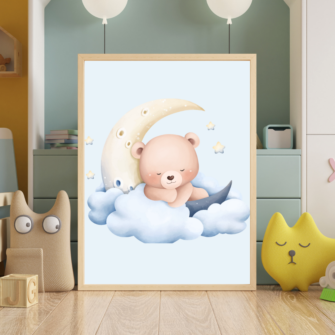 Sleeping Bear Nursery Print