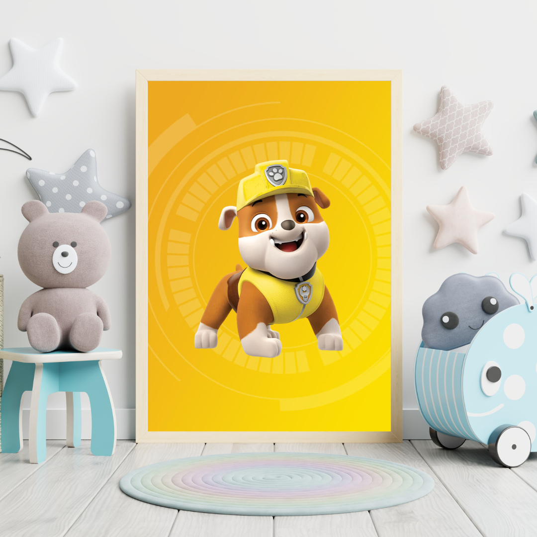 Rubble Paw Patrol Nursery Print