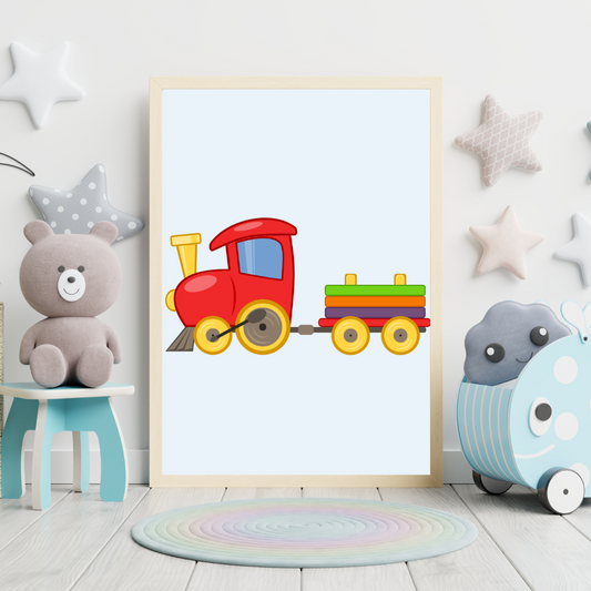 Train Nursery Print