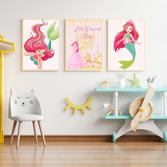 Mermaids Personalised Prints