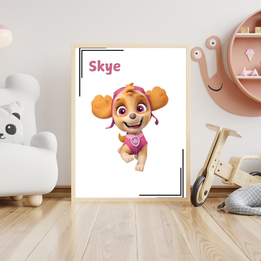 Sky Paw Patrol Nursery Print